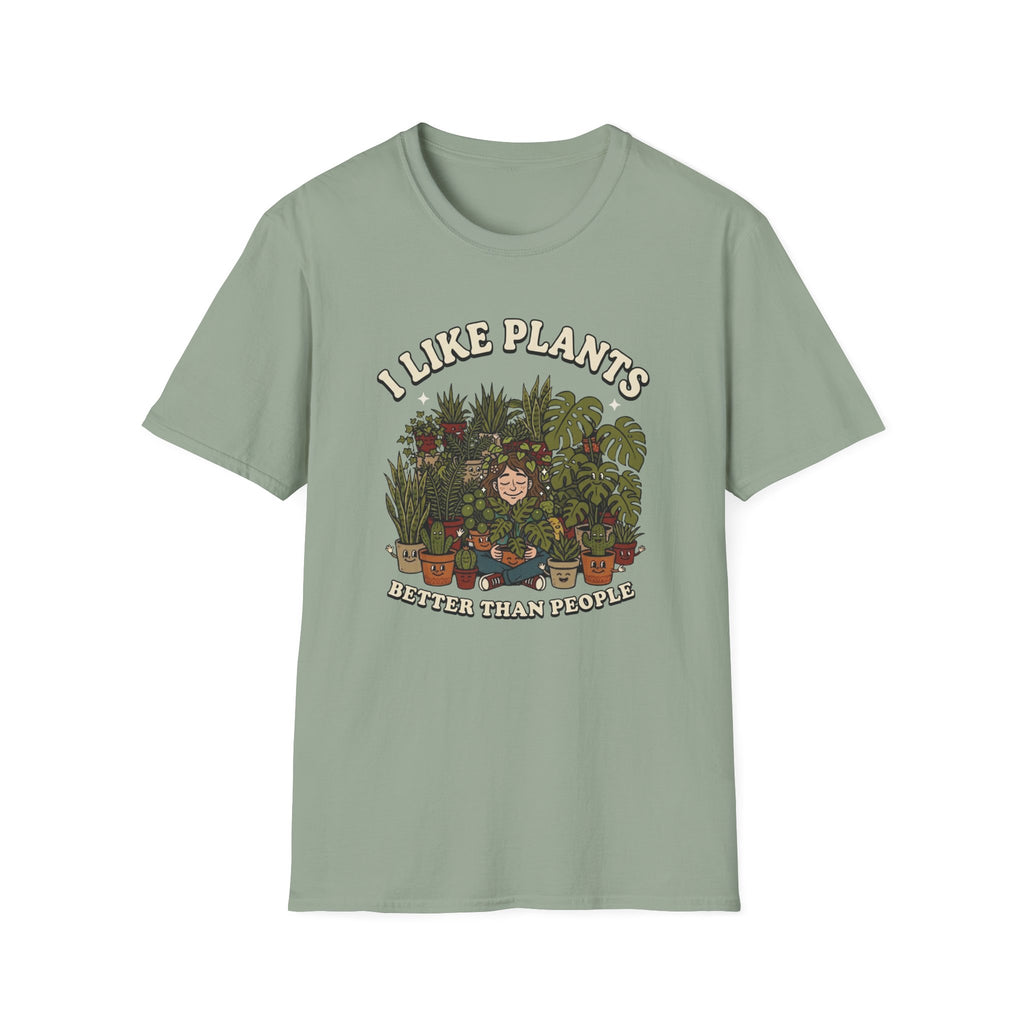 I Like Plants Better Than People T-Shirt