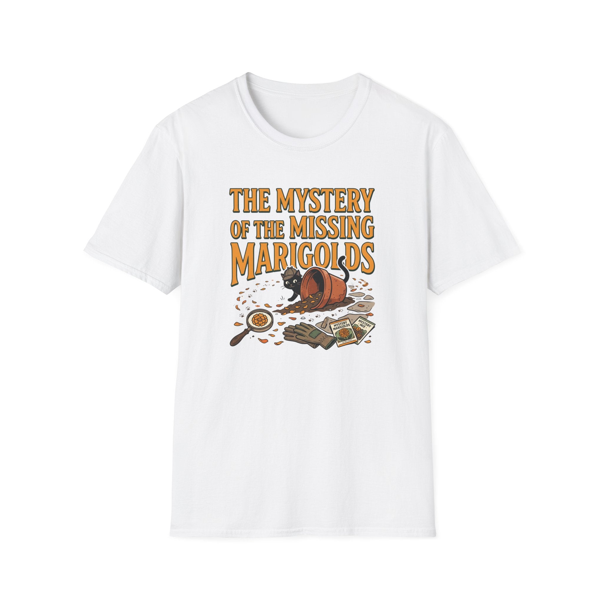 Mystery of the Missing Marigolds T-Shirt