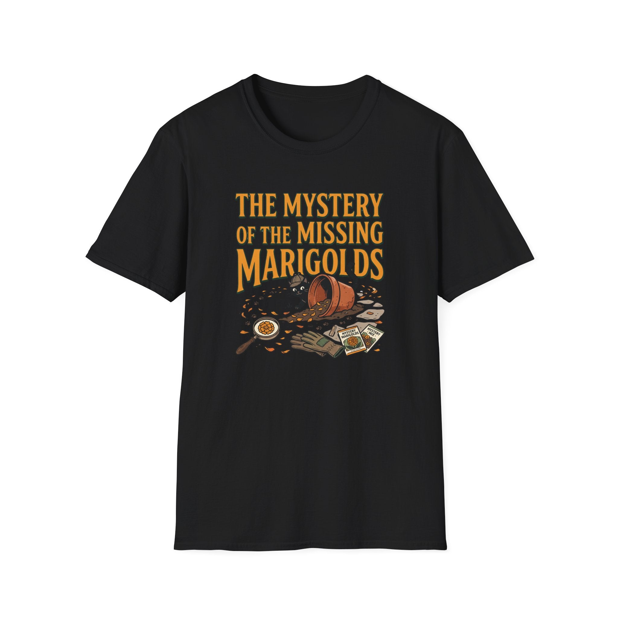 Mystery of the Missing Marigolds T-Shirt