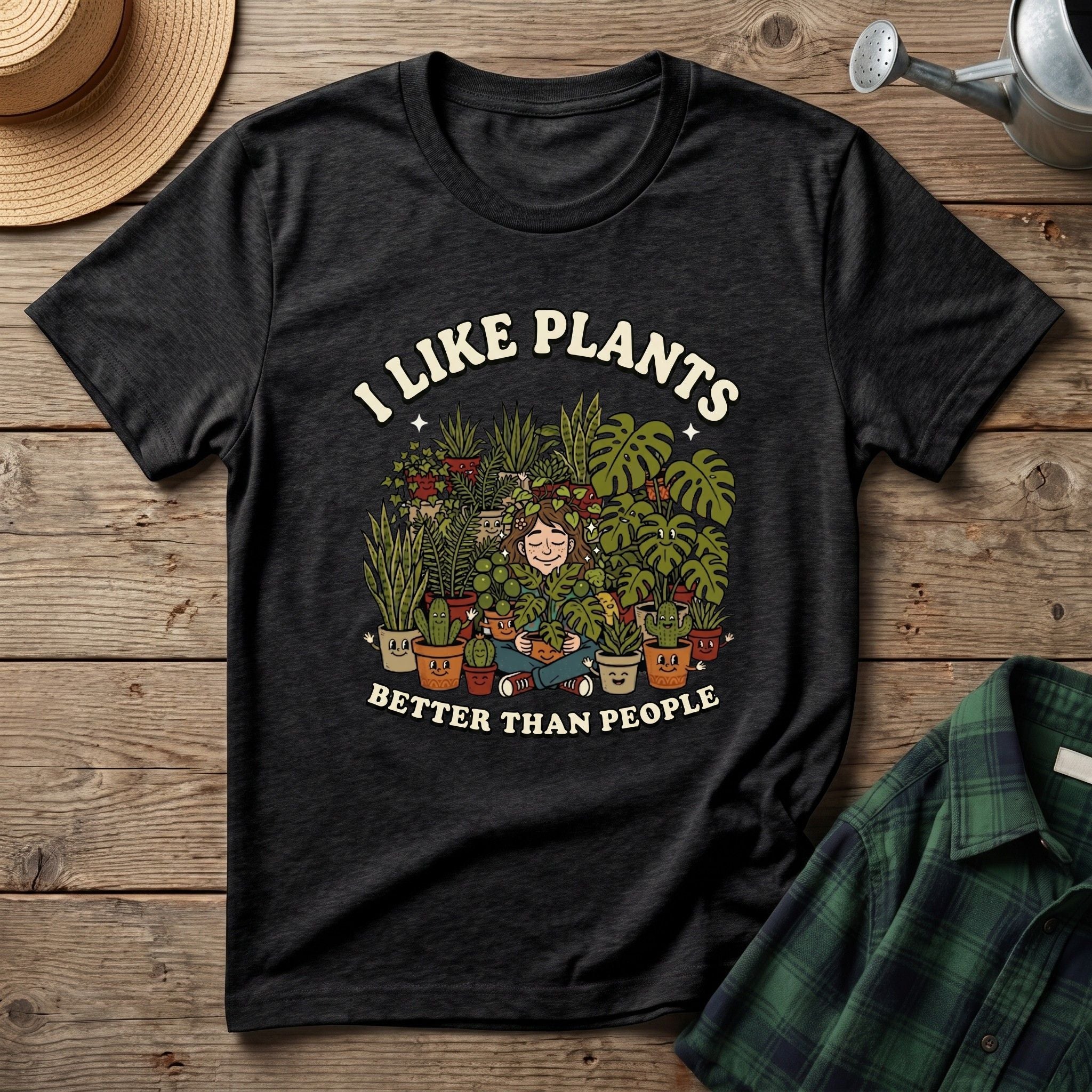 I Like Plants Better Than People T-Shirt