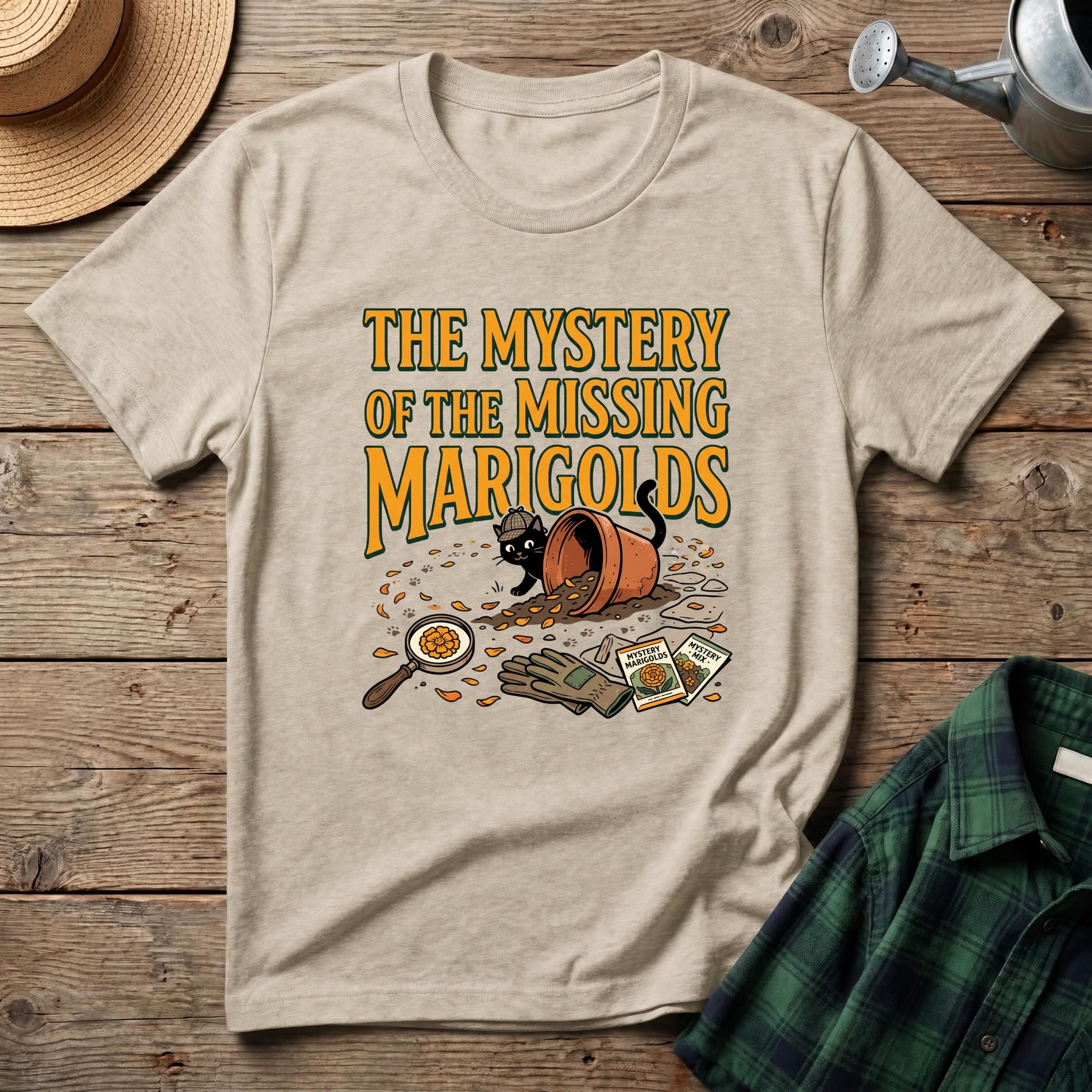 Mystery of the Missing Marigolds T-Shirt