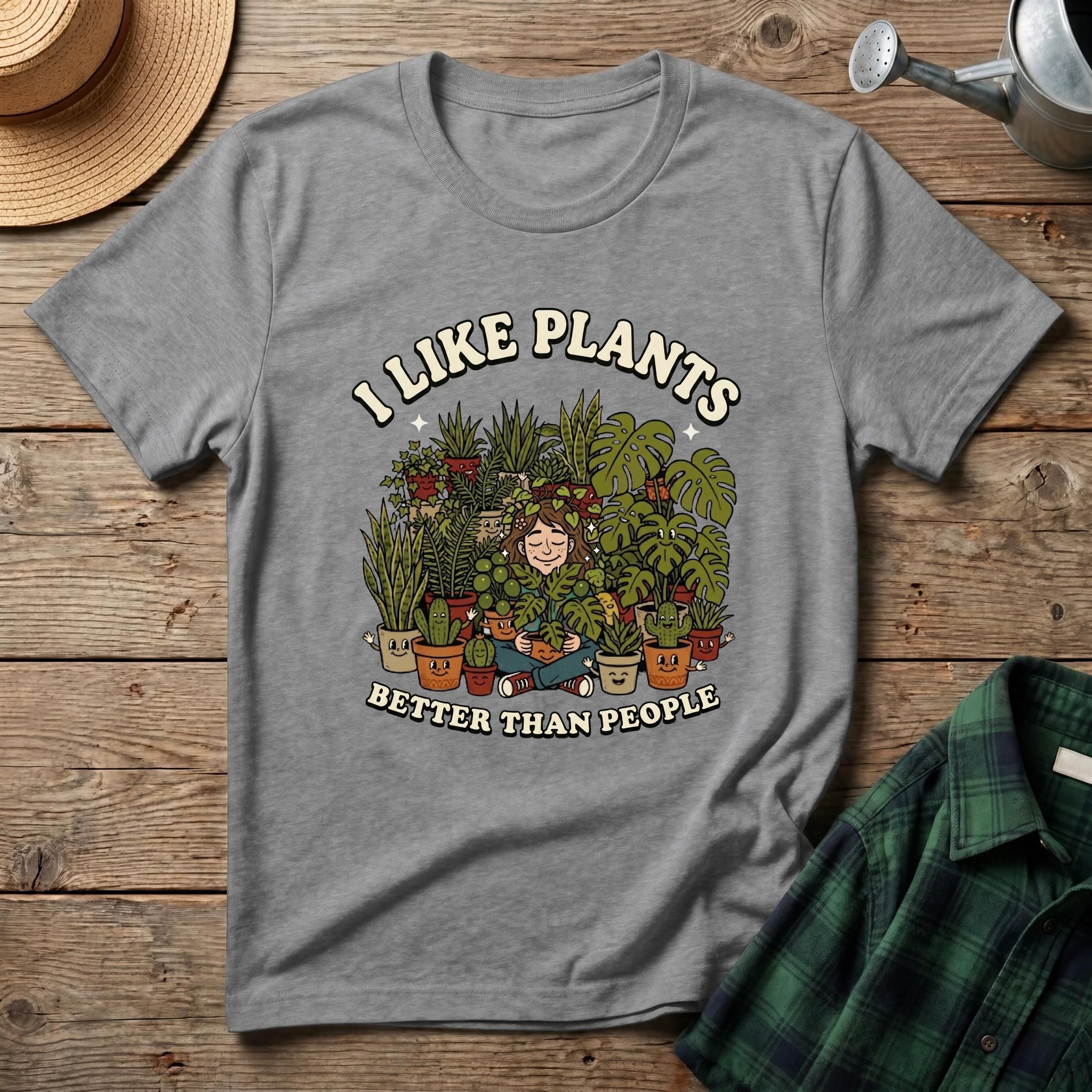 I Like Plants Better Than People T-Shirt