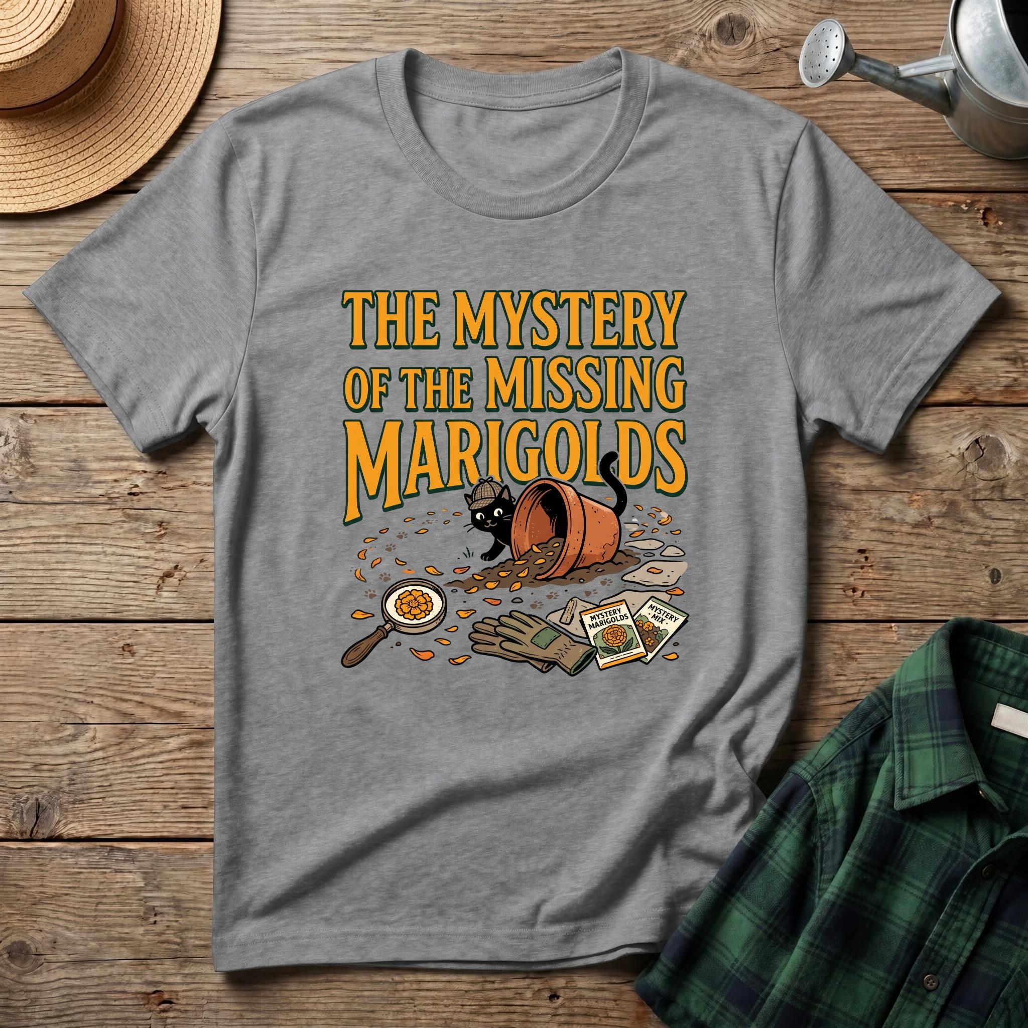Mystery of the Missing Marigolds T-Shirt