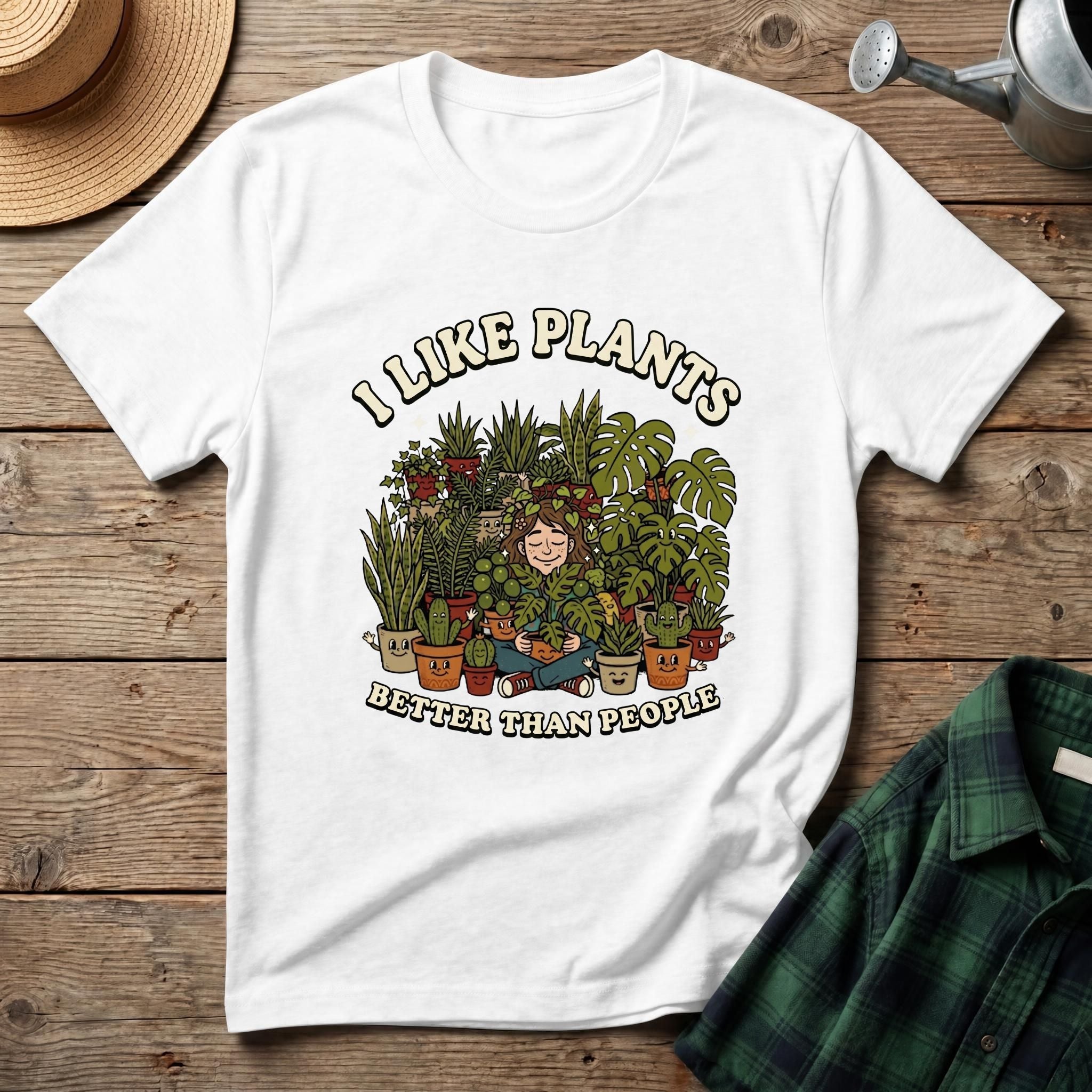 I Like Plants Better Than People T-Shirt